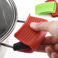 Spot Silicone Anti-Scald Pot Handle Cover Non-Slip Pot Ear Clip Sleeves For Frying Cast Iron Skillet Pan Kitchen Tools