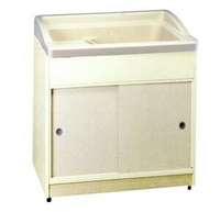 櫥櫃收納型高級洗衣槽/W72xD56xH87cm