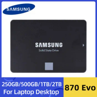 Original SAMSUNG 2.5'' SATAIII SSD 870 Evo 250GB 500GB 1TB 2TB Internal Solid State Drive Storage Disk For Laptop or Desktop