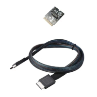 Oculink SFF-8612 to M.2 to SFF-8611 Host Adapter for GPD G1 External Graphics P9JB