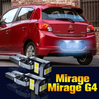 2pcs LED License Plate Light Bulb Number Lamp For Mitsubishi Mirage G4 2012 2013 2014 2017 2018 Accessories