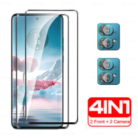For Motorola Edge 40 Neo 5G Curved Glass 4in1 Camera Tempered Glass Edge40 Pro 40Pro 40Neo Edge40Pro Edge40Neo Screen Protector