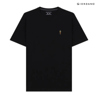 T-Shirt Kapas Lelaki Giordano dengan Rekaan Sulaman (Classic Man) 01025629001
