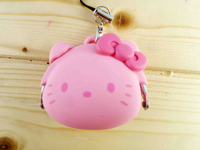 【震撼精品百貨】Hello Kitty 凱蒂貓~KITTY手機吊飾-矽膠零錢包-粉色