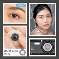 Naturalens Dark Grey Ring Softlens Biomoist (1 PC/SEBELAH) Contact Lens (0 sampai -10) / Soft Lens /
