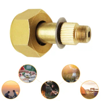 Liquefied Gas Cylinder Connector Aluminum Alloy LPG Tank To Outdoor Stove Connector Durable Camping Stove Accessories