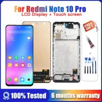 6.67" Original for Xiaomi Redmi Note 10 Pro LCD Display Touch Screen For Redmi Note10Pro M2101K6G LCD Display Replace with Frame