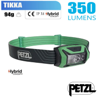 Petzl  TIKKA 超輕量標準頭燈(350流明.IPX4防水).LED頭燈.電子燈_綠