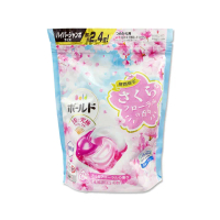 【日本P&G】Bold強洗淨4合1消臭柔軟香氛洗衣凝膠囊球26顆/櫻花香粉藍袋限定款(洗衣筒槽防霉衣物柔順平輸品)