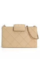 Tory Burch Fleming 迷你軟皮革鏈條銀包