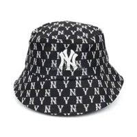 MLB NYY MONOGRAM CLASSIC BUCKET HAT BLACK (100% AUTHENTIC)