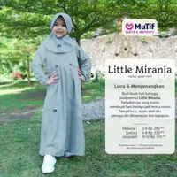 Mutif Gamis Anak Lt Mirania Green 2 Gamis Anak
