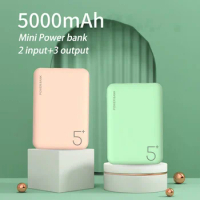 5000mAh External Battery Power bank Dual USB Output Mini Portable Phone Charger Type C Powerbank For iPhone Xiaomi Mi Poverbank