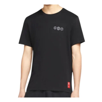 【NIKE 耐吉】NIKE Dri-FIT Kyrie 男裝 短袖 厄文 休閒 針織 導濕 速乾 印花 黑 CV2061-010