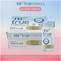 Thùng 24 hộp sản phẩm dinh dưỡng công thức từ sữa tươi dành cho trẻ trên 2 tuổi TH true FORMULA 180 