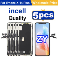 5Pcs ZY Incell LCD Display For iPhone 11 X XS XR 12 Touch Screen Assembly Replacement For iPhone 12 Pro Max 13 LCD No Dead Pixel
