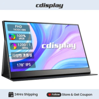 Cdisplay Portable Monitor 15.6 Inch FHD 1080P Mini HDMI USB C Second External Monitor for Laptop Desktop Macbook iPhone 15 Pro
