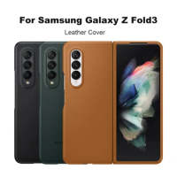 For Samsung Galaxy Z Fold3 Leather Cove For Galaxy Z Fold3 5G Leather Cover Galaxy Z Fold3 5G Half-wrapped Case
