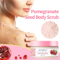 Body Scrub Exfoliating Cream Moisturizing Whitening Peeling Clean Pores Face Skin Exfoliator Care Pomegranate Seed Extract Gel