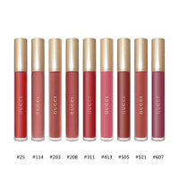 【GUCCI 古馳】傾色雲霧唇釉 6.5mlx2(不沾杯口紅首選/607+任選色號)