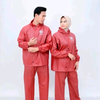 Jas Hujan Raincoats Setelan Pria Wanita Agency Termurah Terviral Bahan PVC Karet Kuat Tebal Tahan La