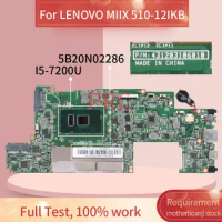 MIIX 510-12IKB Laptop motherboard For LENOVO MIIX 510-12IKB I5-7200U Notebook Mainboard wIth 4GB RAM DDR4