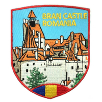 羅馬尼亞 布蘭城堡 皮包 手機 刺繡貼布 電繡貼 背膠補丁 外套刺繡士氣章 貼章 補丁貼 燙布貼 徽章