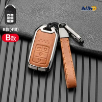 Leather Car Key Case Keychain For Honda CRV Accord Civic Vezel XRV URV HRV Pilot Fit Freed Key Cover Protector Shell Accessories