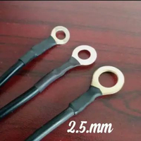 Kabel aki ground grounding hitam 2.5mm 8 mm baut 12,70 cm