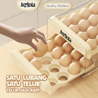ANGOLA Tempat Penyimpanan Telur Kotak Telur Rak Telur Egg Storage Box 2 Tingkat plastik C31-C28
