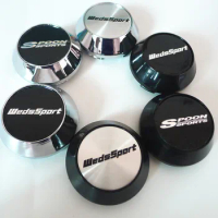 4pcs 65mm For WedsSport Spoon Sports Wheel Center Hub Cap Cover 45mm Car Styling Emblem Badge Logo Rims Stickers Accessories