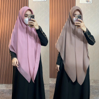 POLYCOTTON Syari~ hijab Segiempat Polos Jumbo Square Kerudung