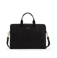 TUMI Voyageur Dakota Laptop Crossbody Bag - Laptop Case - Black /Gold