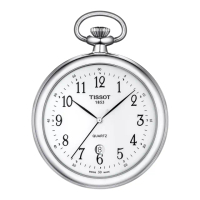 【TISSOT 天梭】Lepine T82.6.550.12 經典石英懷錶 附鍊-白x銀/49mm(T82655012)