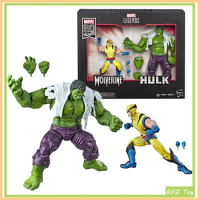 Genuine Marvel Legends Series 80th Anniversary Hulk And Wolverine 6-inch-scale Anime Action Figure Bruce Banner Figurine Model