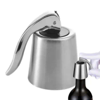 Wine Stoppers Reusable Wine Saver Stainless Steel Wine Preserver And Stopper For Wine Bottles Leak Proof And Keeps Wine Fresh