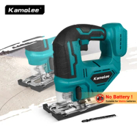 Kamolee Electric Curved Saw Cordless Jig Saw Portable Multi-Function Carpenter Power Tool For Makita 18V Lithium Battery