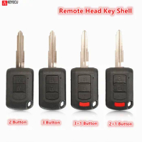KEYECU Remote Head Key Shell Housing Fob 2/3/4 Buttons For Mitsubishi Eclipse Outlander Mirage lancer OUCJ166N Car Key Case