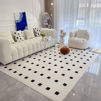 地毯客廳法式北歐極簡輕奢地毯臥室高級格大地毯