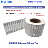 500pcs/lot 9640 Transparent inlay ISO 18000-6C UHF tag RFID EPC Gen2 Adhesive Tag inlay RFID Sticker