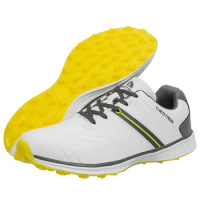 Golf Sneakers Men Waterproof Golfer Sport Shoes Women's Golf Non Slip Golfing Shoes Outdoors Golf Turf Comfortable Walking Shoes