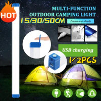 LED Long Tube Night Light Magnetic 15CM 30CM 50CM USB Rechargeable Emergency Light Outdoor Portable Long Strip Emergency Light
