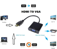 HDMI (MALE) TO VGA(FEMALE)  CONVERTER [READY STOCK] FAST DELIVERY