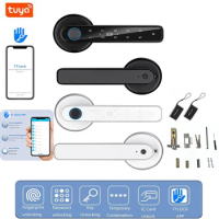 Tuya TTLOCK APP Control Door Lock Smart Home Biometric Fingerprint Lock BT APP Remote Unlock Keyless Entry Digital Password Lock