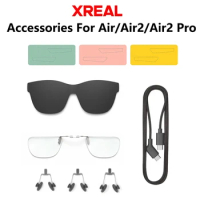 XREAL Air/Air2/Air2 Pro Smart AR Glasses Accessories Nose pad , Eyeglasses Hood , 1.2M Data Cable , Myopia Glasses Frame,Sticker