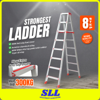 8 Step ladderman Commercial ladder Foldable Aluminium Ladder Foldable MultiPurpose Tangga Lipat Heav