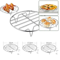 Air Fryers Accessories Stainless Steel Cooking Steaming Racks for Steaming Vegetables and Rice Racks for Kitchen Tools freidora