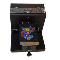 A4size DTG Tshirt Jeans jackets Printer for Dark Light Color Clothes trousers Phone Case Flatbed Print machine