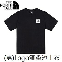 [ THE NORTH FACE ] 男 Logo渲染印花短上衣 黑 / NF0A7QUTJK3