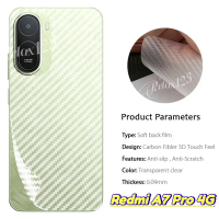 Carbon Fiber Back Film For Redmi A7 Pro 4G Matte Carbon Fiber Screen Protector For Redmi A7Pro A 7 P